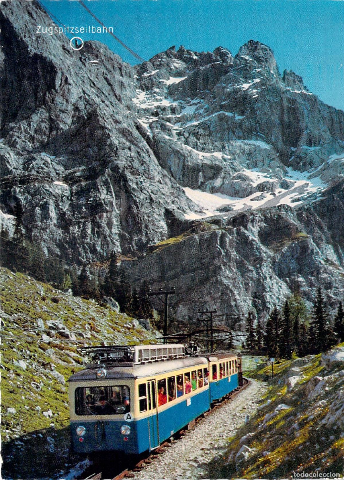 Postkarten: Postal Tren Bayerische Zugspitzbahn Alpes Alemanes Baviera