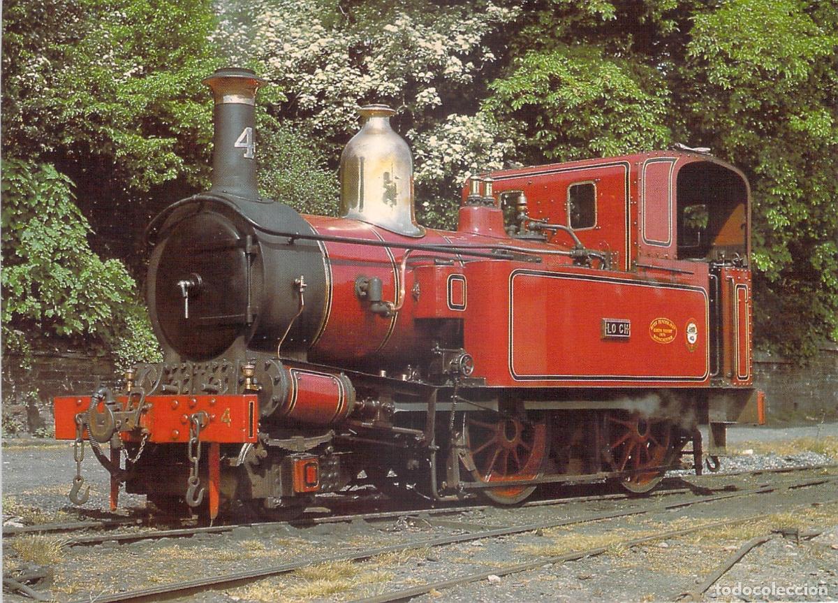 Postkarten: Postal de Locomotora a Vapor Loch No. 4, Isle of Man Railway
