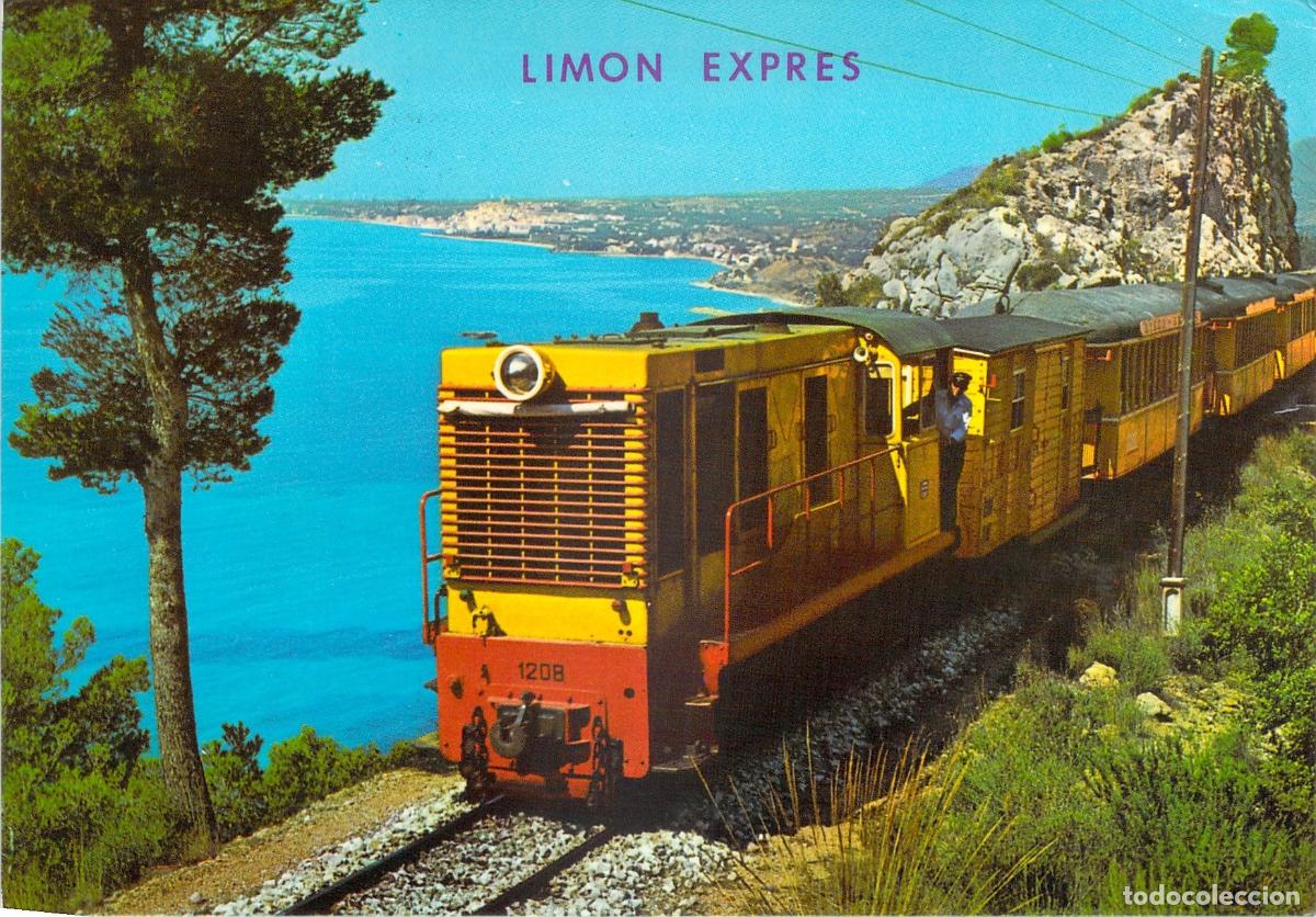 Postales: Postal del Tren Lim&oacute;n Expres en la Costa Blanca, Alicante