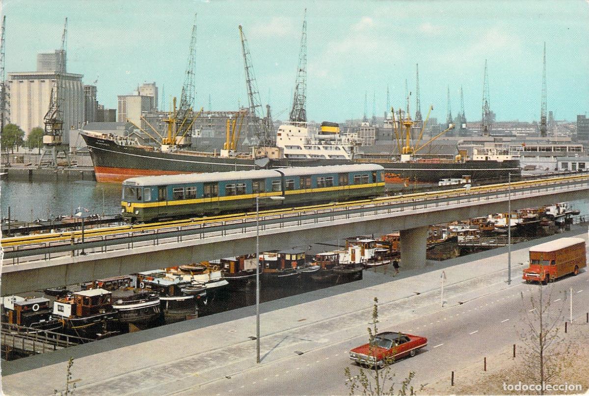 Postales: Postal de Rotterdam: Primer Metro y Puerto de los Pa&iacute;ses Bajos