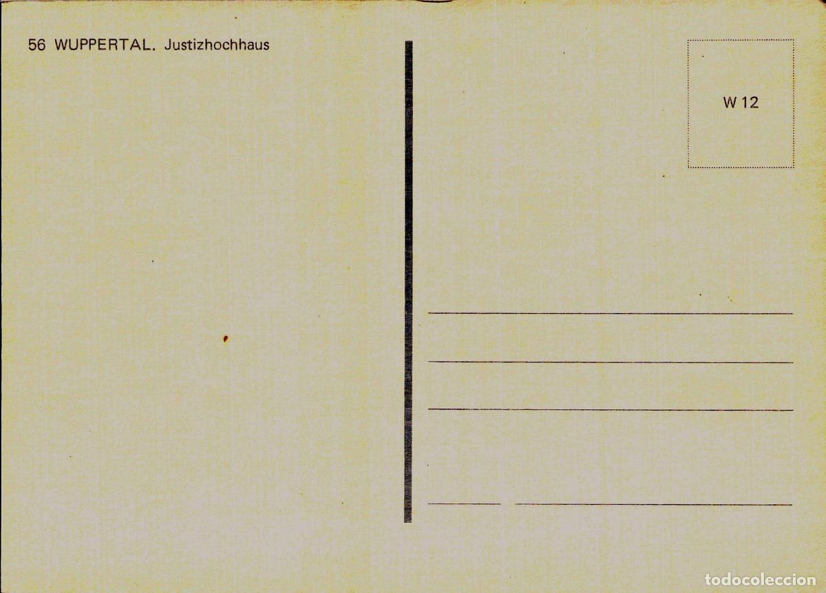 Postales: Postal de Wuppertal con Tren Suspendido y Edificio de Justicia - Foto 2