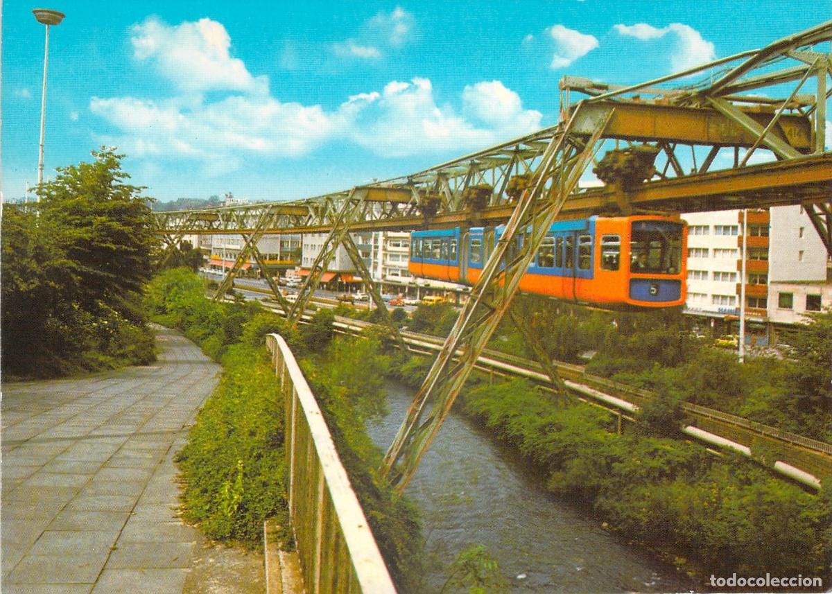Postales: Postal de Wuppertal-Barmen y el Tren Colgante Schwebebahn