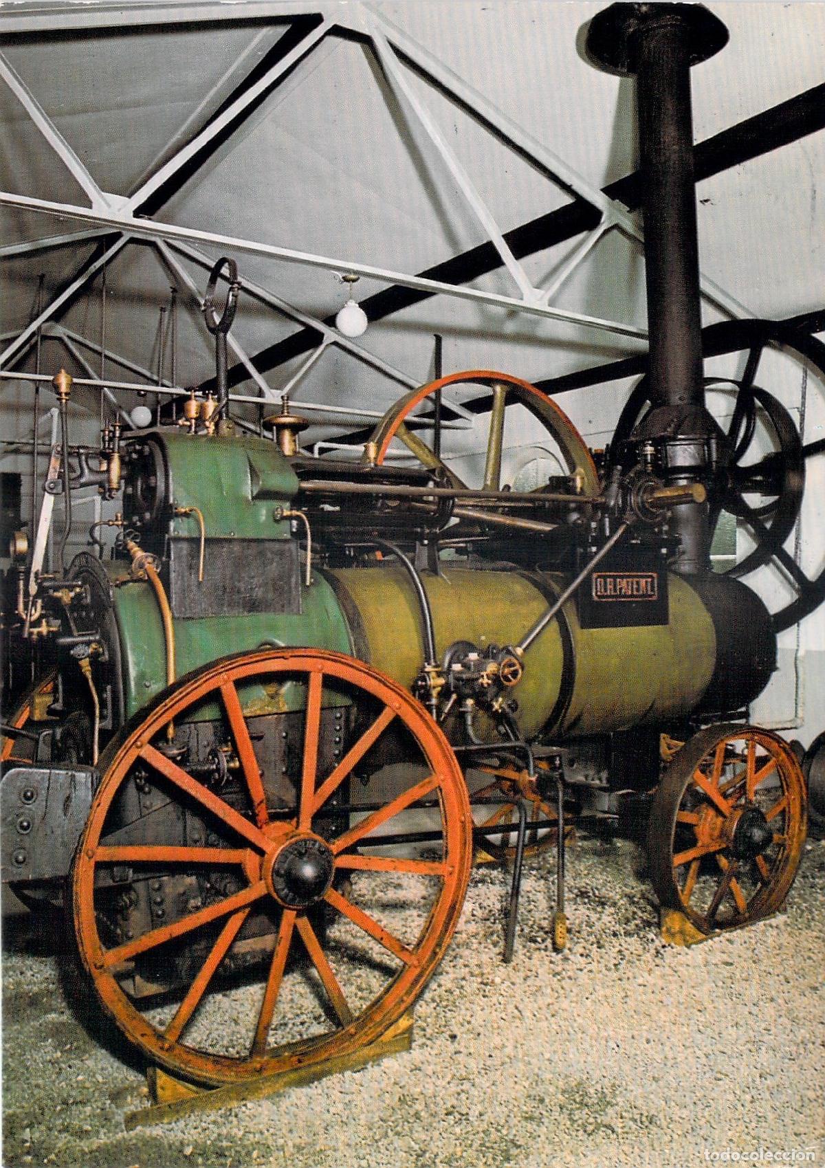Postales: Postal del Museo de Eslohe con Locom&oacute;vil de Vapor en Sauerland