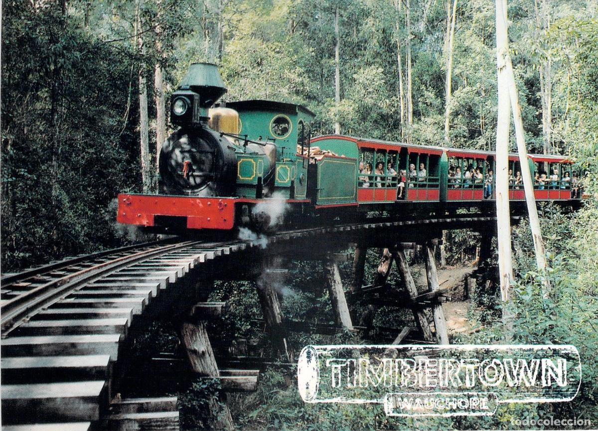 Postales: Postal de Tren a Vapor Hudswell Clarke en Timbertown Wauchope