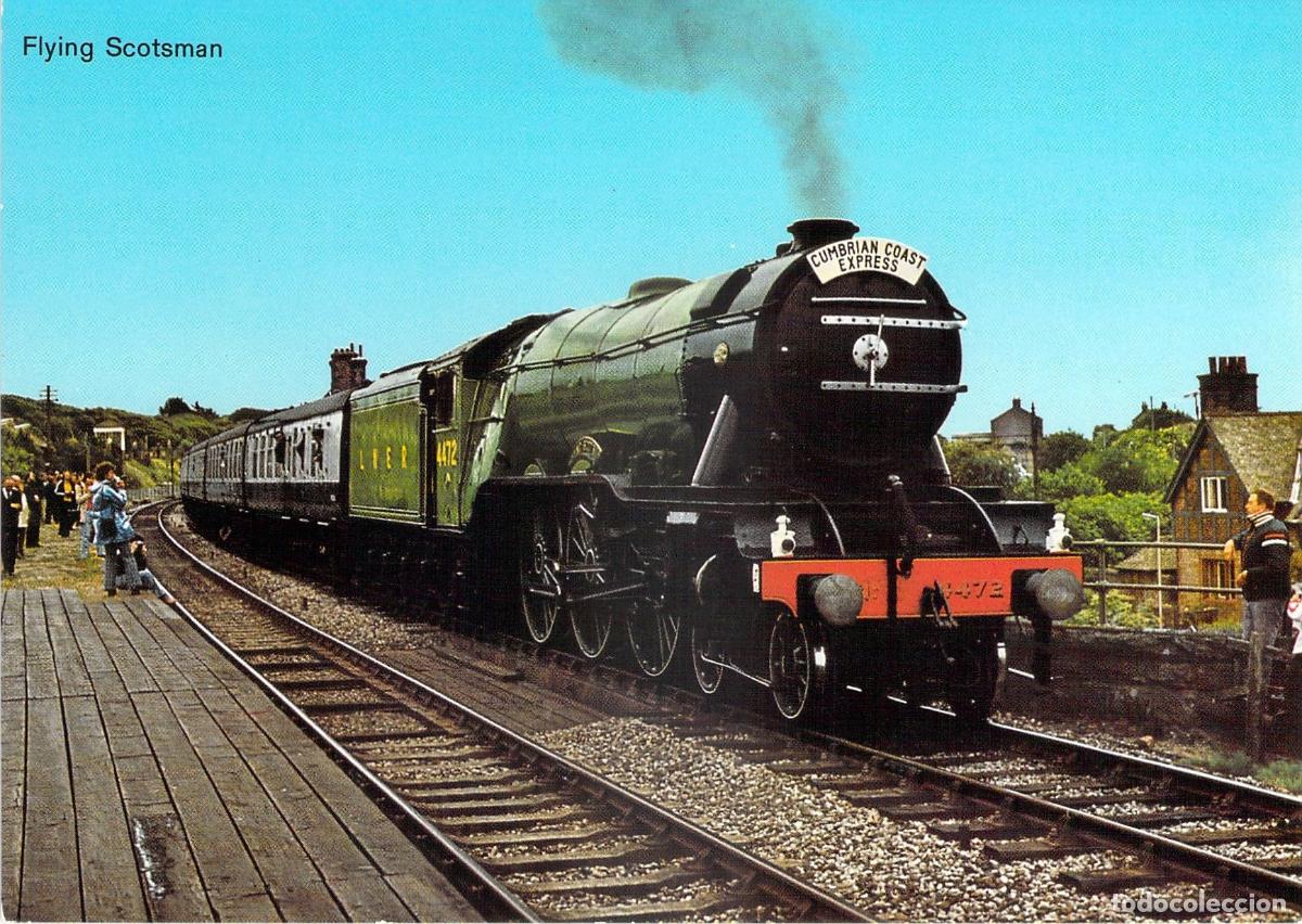 Cartes Postales: Postal Tren Locomotora de Vapor Flying Scotsman LNER 4472