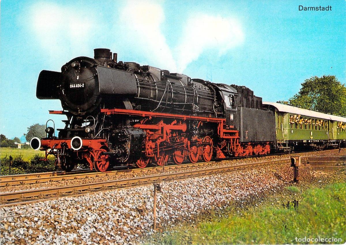 Cartes Postales: Postal Locomotora de Vapor 044 404-2 en Darmstadt, Alemania