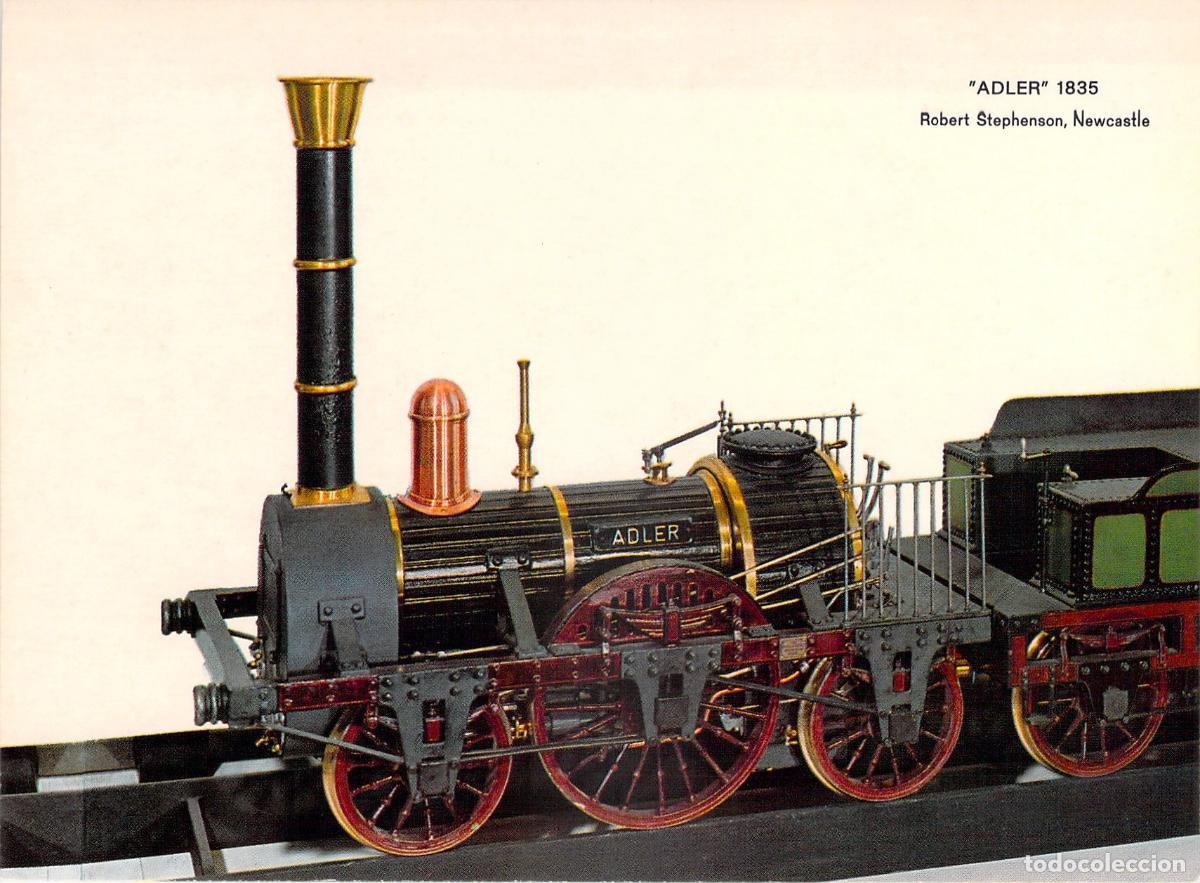 Postales: Tarjeta Postal de la Hist&oacute;rica Locomotora de Vapor Adler