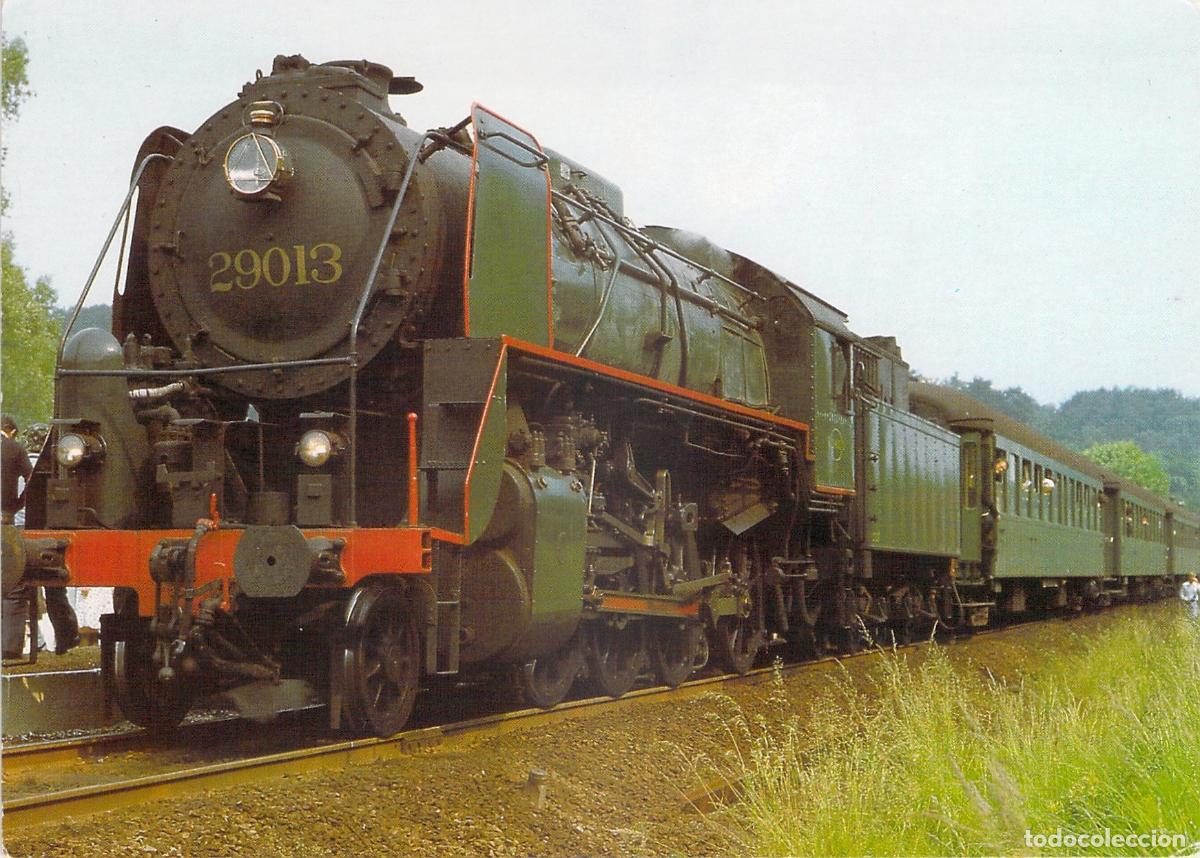 Postales: Postal de Locomotora de Vapor Belga NMBS nr. 29.013
