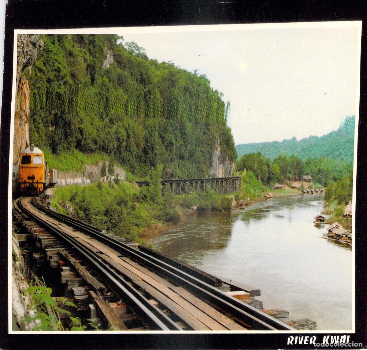 Postales: Postal del Ferrocarril de la Muerte y el R&iacute;o Kwai en Tailandia