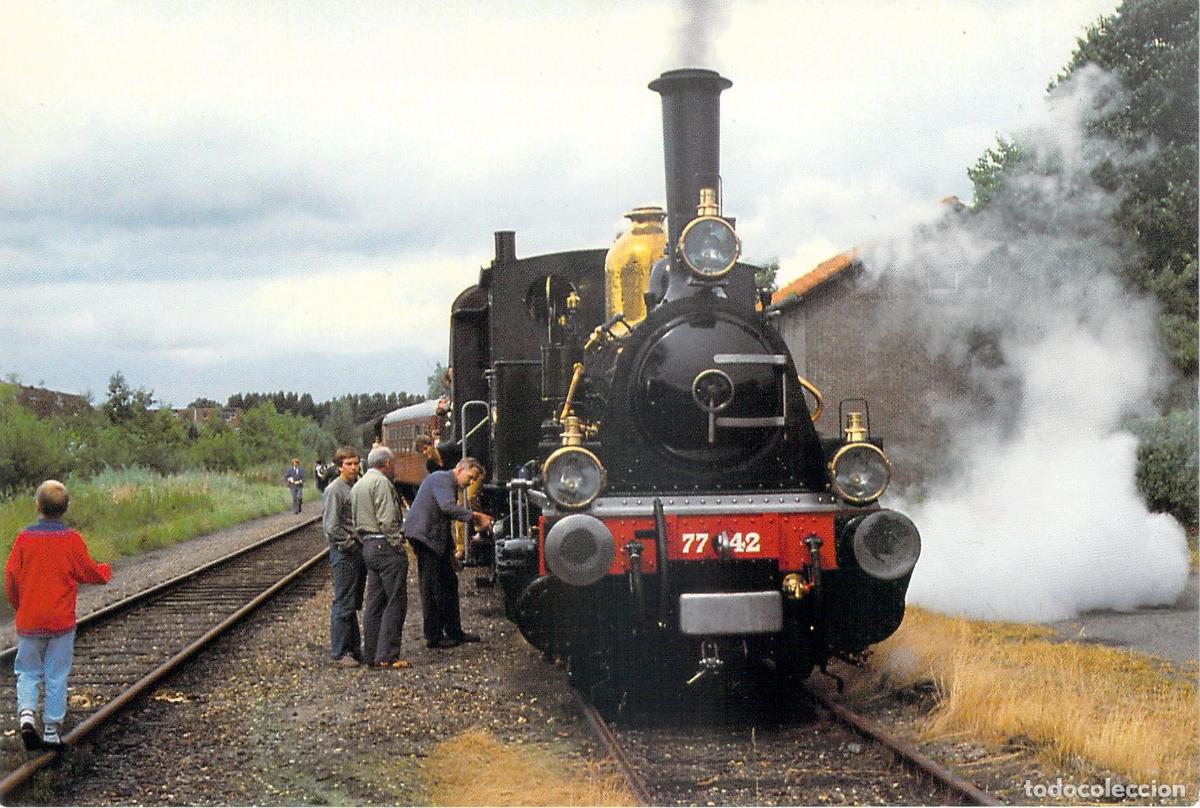 Postales: Postal de Locomotora de Vapor 7742 Bello en Zwaag