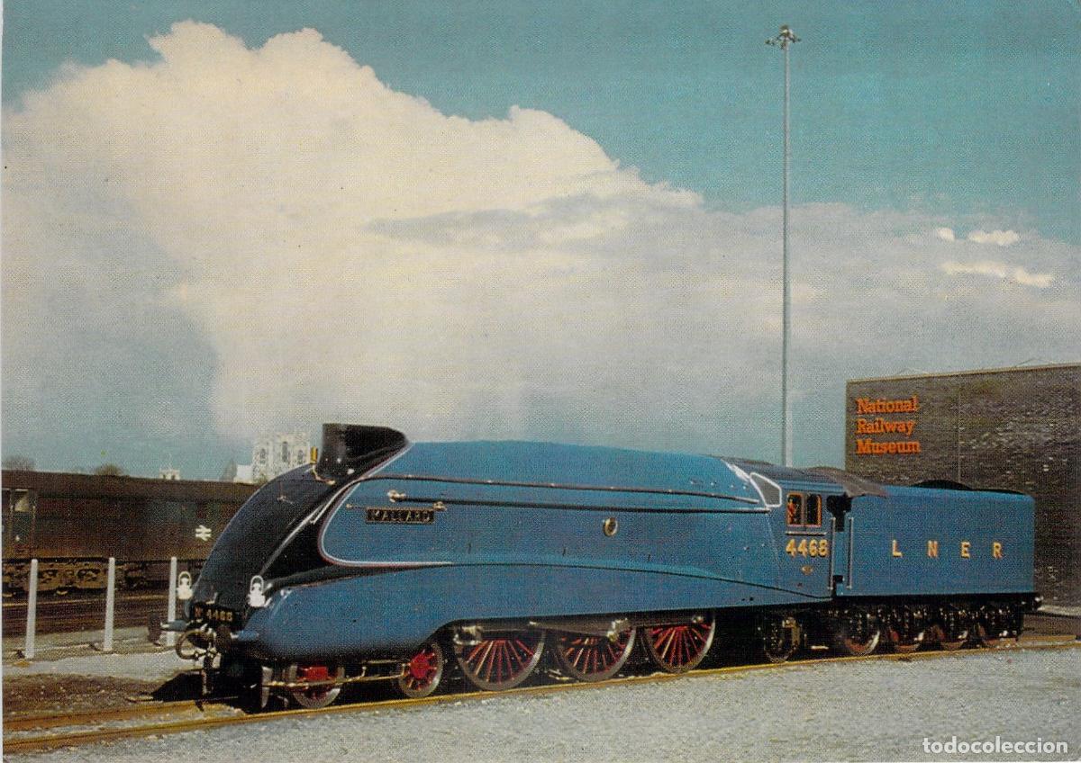 Postais: Postal Locomotora Mallard LNER Museo Nacional del Ferrocarril York