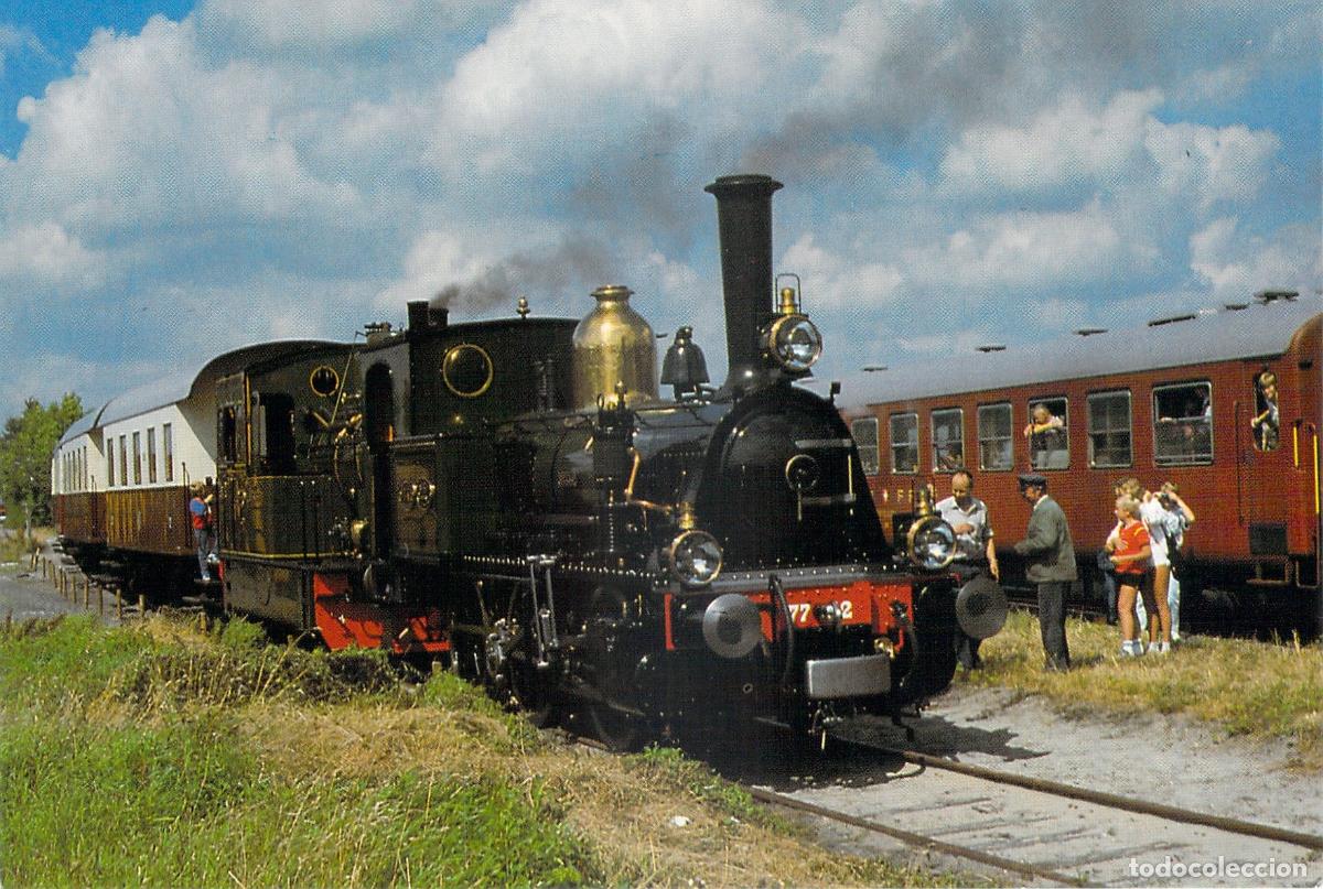 Postales: Postal de la Locomotora de Vapor 7742 &rdquo;Bello&rdquo; en Wognum