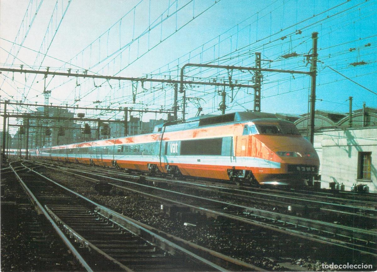 Postales: Postal del Tren TGV de Alta Velocidad Par&iacute;s - Lyon