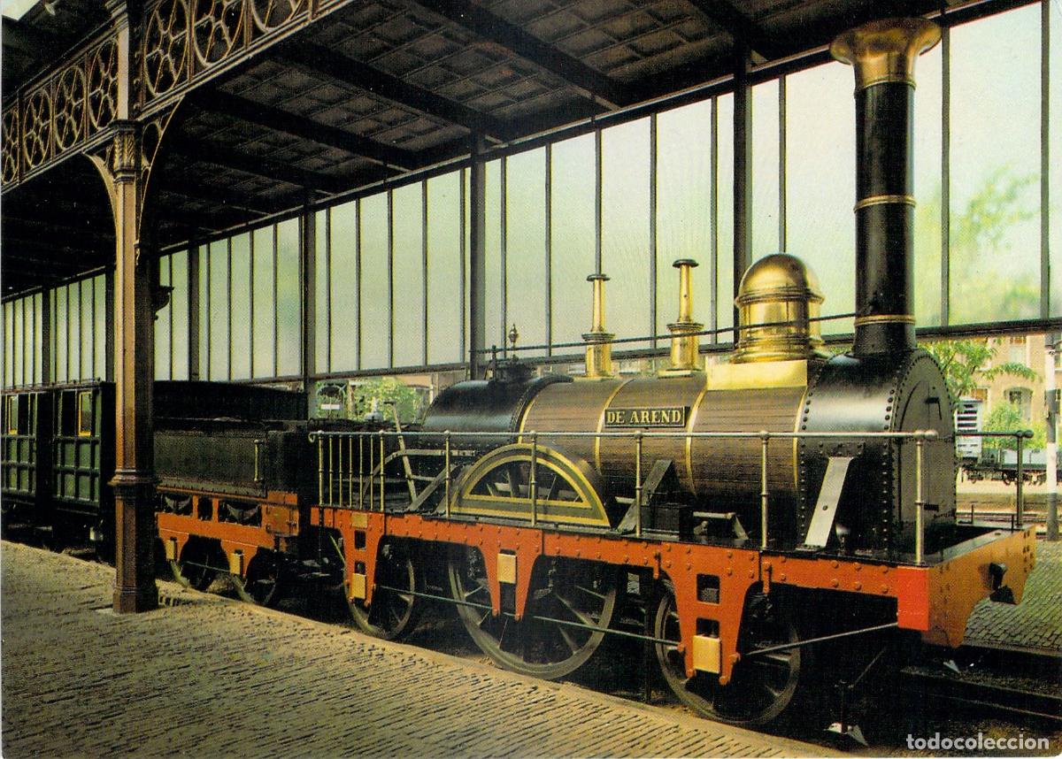 Postales: Postal de la Locomotora de Vapor De Arend, Museo del Ferrocarril, Utrecht