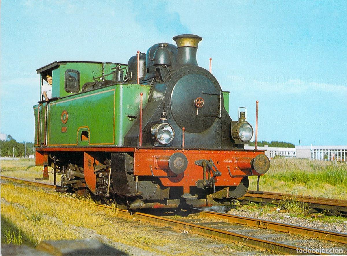 Postales: Postal Locomotora de Vapor Bison No. 3 en Goes