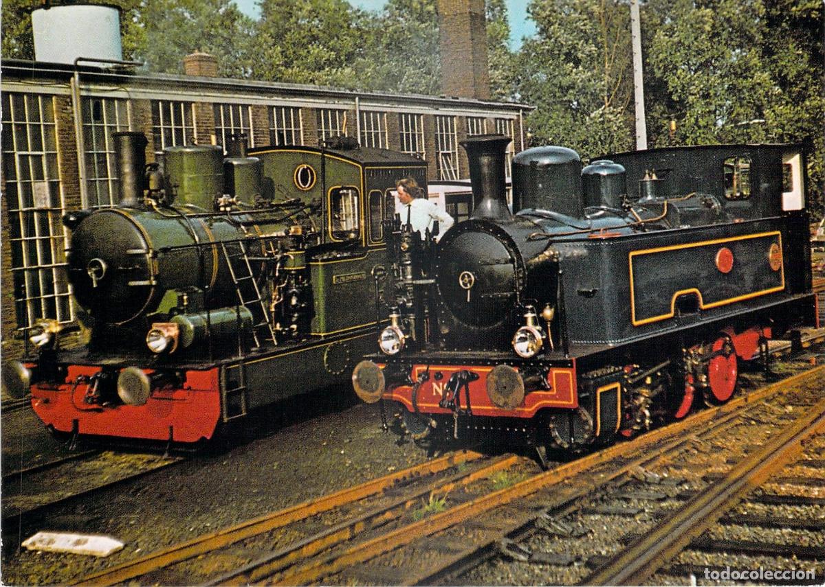 Postales: Postal Tren de Vapor Locomotoras Loc 21 y Loc 5 Hoorn-Medemblik