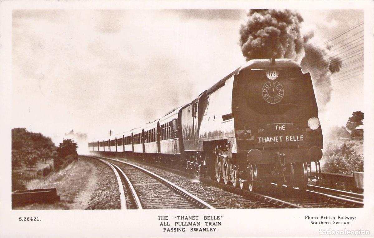 Cartoline: Postal Tren The Thanet Belle Pullman pasando por Swanley