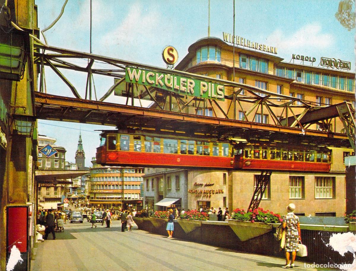 Postales: Postal de Wuppertal, Alemania - Monorra&iacute;l Suspendido Schwebebahn
