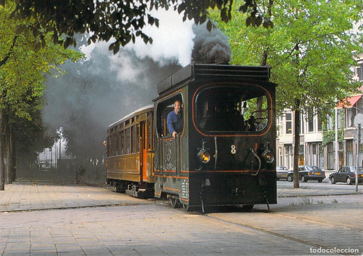 Postales: Postal Locomotora de Vapor Ooievaar en Den Haag Holanda