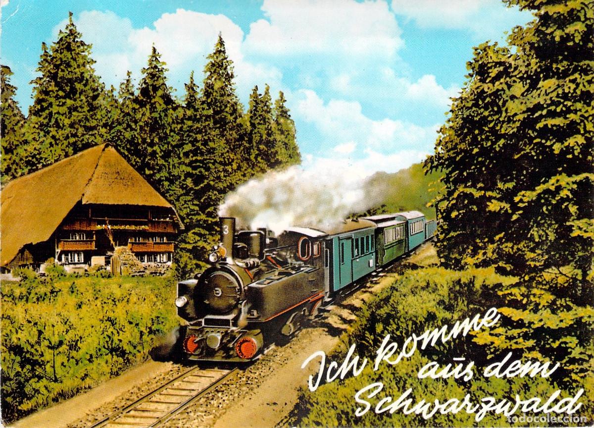 Postales: Postal Tren a Vapor en la Selva Negra, Alemania