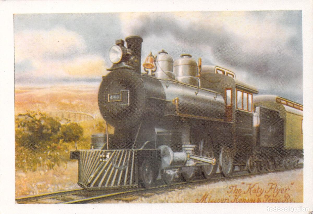 Postales: Postal de Tren a Vapor The Katy Flyer Missouri Kansas & Texas Ry