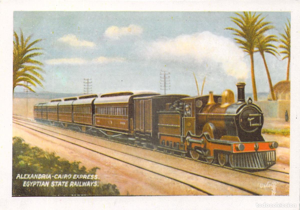 Postales: Postal Tren Expreso Alejandr&iacute;a-El Cairo Ferrocarriles Egipcios