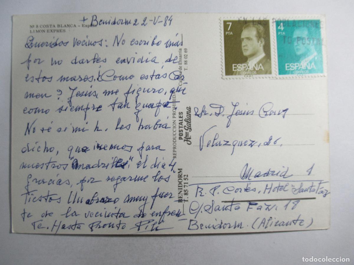 Postales: Limon Expres - Costa Blanca - Circulada - Foto 2