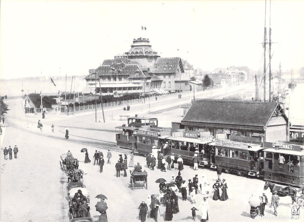 Postales: Postal Saint-Malo Francia Tranv&iacute;a a Vapor y Casino Esplanade St-Vincent