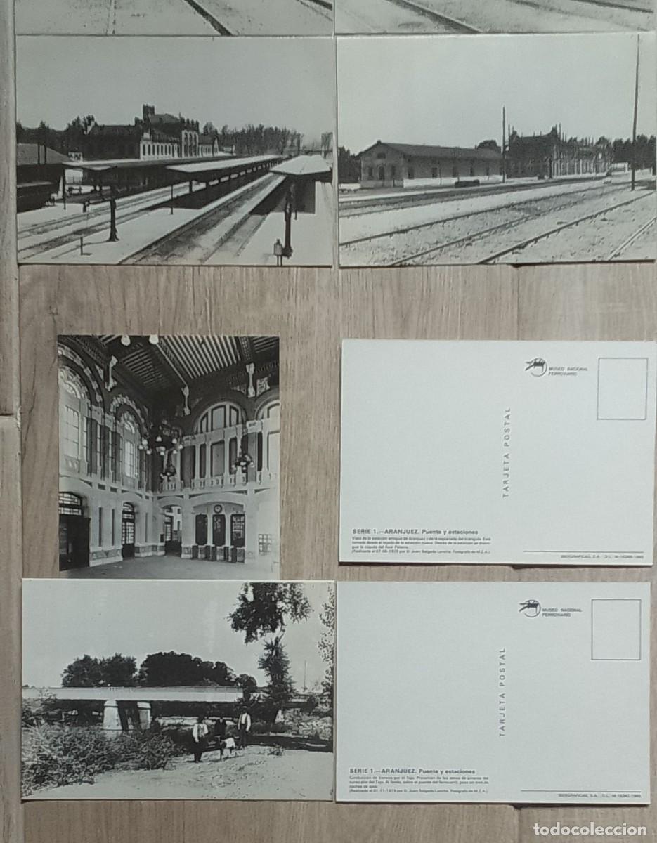 Postales: POSTALES DE ARANJUEZ. FERROVIARIAS - Foto 2