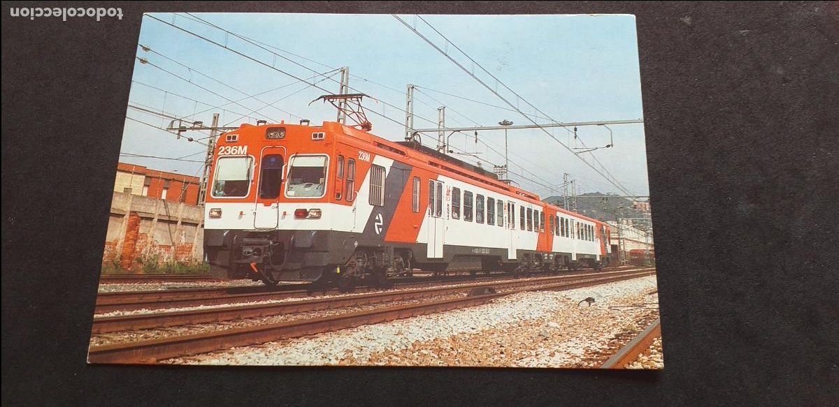 Postales: TRENES-V18-II-NO ESCRITA-150X105mm.-UNIDAD ELECTRICA 440.236M...BARCELONA-SANT ANDREU...