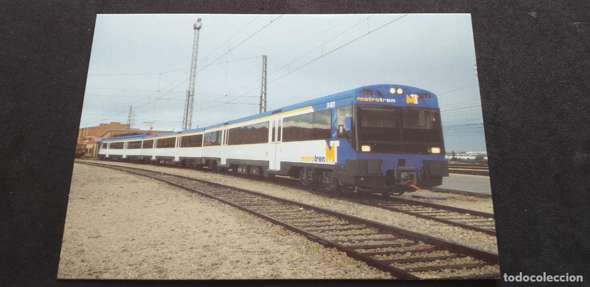 Postales: TRENES-V18-II-NO ESCRITA-150X105mm.-METROTREN-EX 440R-045...DEPOSITO DE FUENCARRAL...