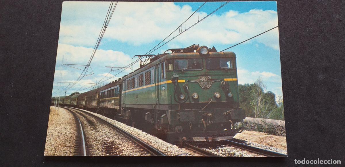 Postales: TRENES-V18-II-NO ESCRITA-150X105mm.-RENFE-SERIE TC1-EXPRESO COSTA VASCA...