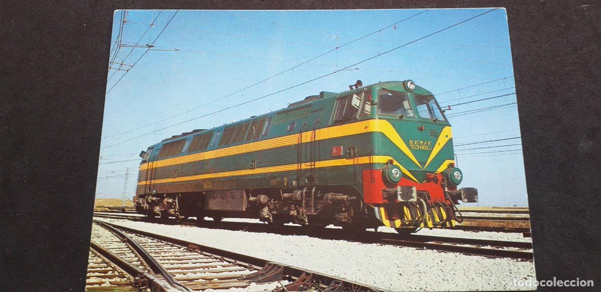 Postales: TRENES-V18-II-NO ESCRITA-150X105mm.-RENFE-SERIE TD-7-LOCOMOTORA DIESEL...