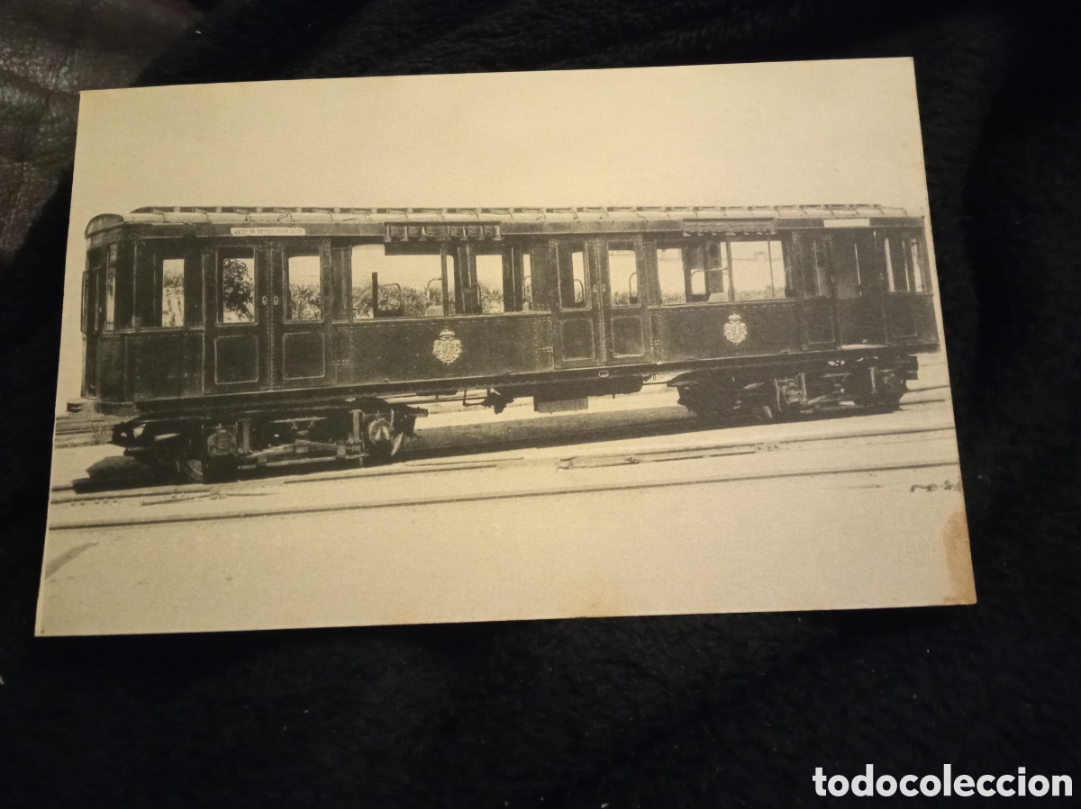 Postales: Antigua postal fotogr&aacute;fica, Metropolitano Alfonso XIII, Coche para viajeros
