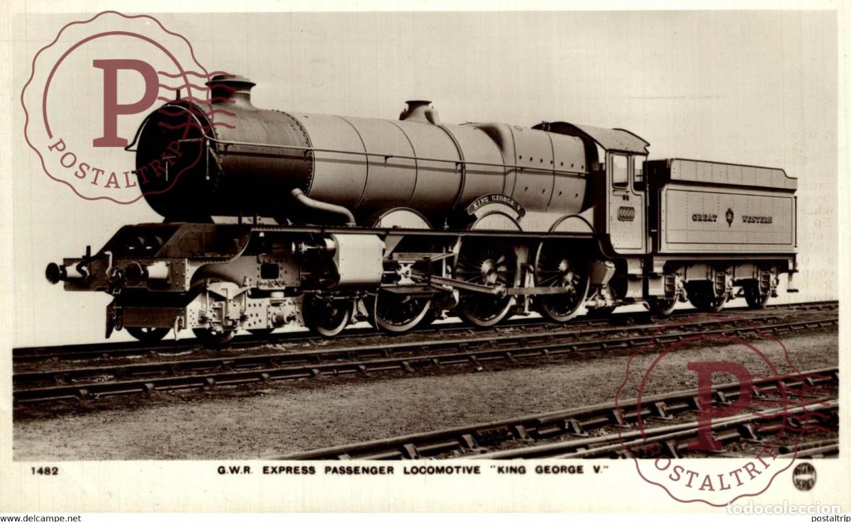 Cartes Postales: Great Western Express Passenger Locomotive King George V TREN TRAIN TREIN.