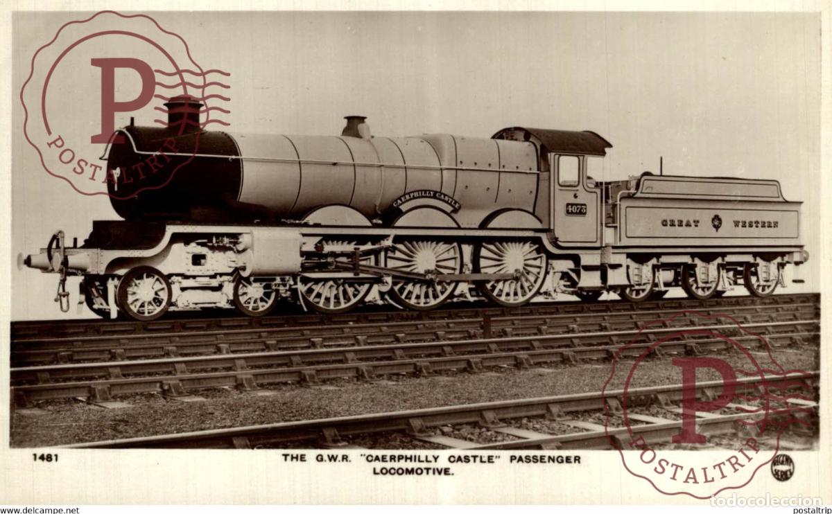 Postales: Great Western Raylway Caerphilly Castle Passenger Locomotive TREN TRAIN TREIN.