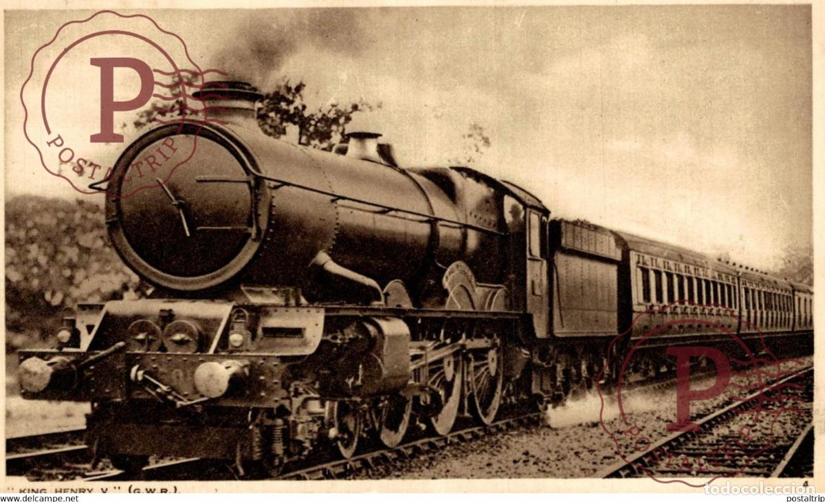 Postales: Great Western Raylway King Henry V TREN TRAIN TREIN.