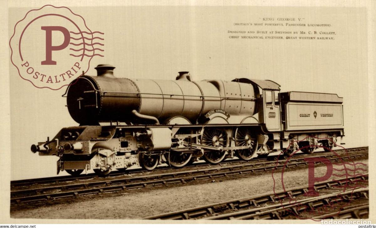 Postales: Great Western Railway King George V TREN TRAIN TREIN.