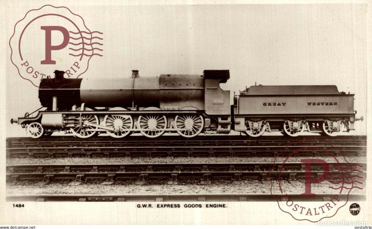 Postales: Great Western Railway Express Goods Engine TREN TRAIN TREIN.