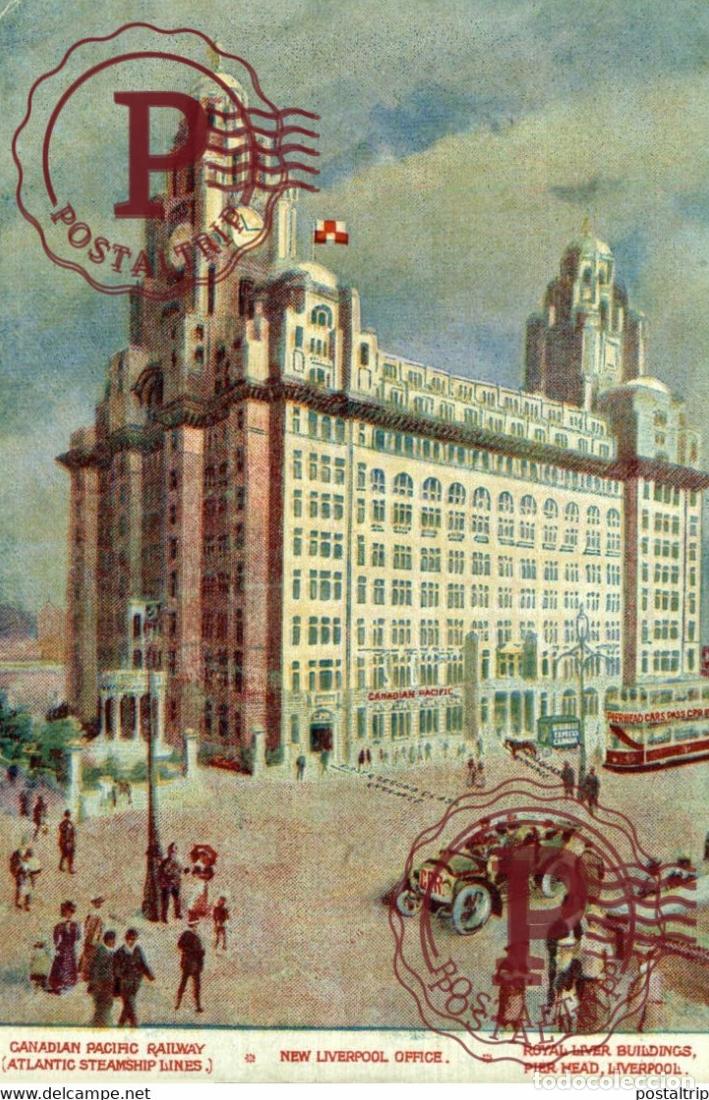 Postales: CABNADIAN PACIFIC RAILWAY NEW LIVERPOOL OFFICE TREN TRAIN TREIN.