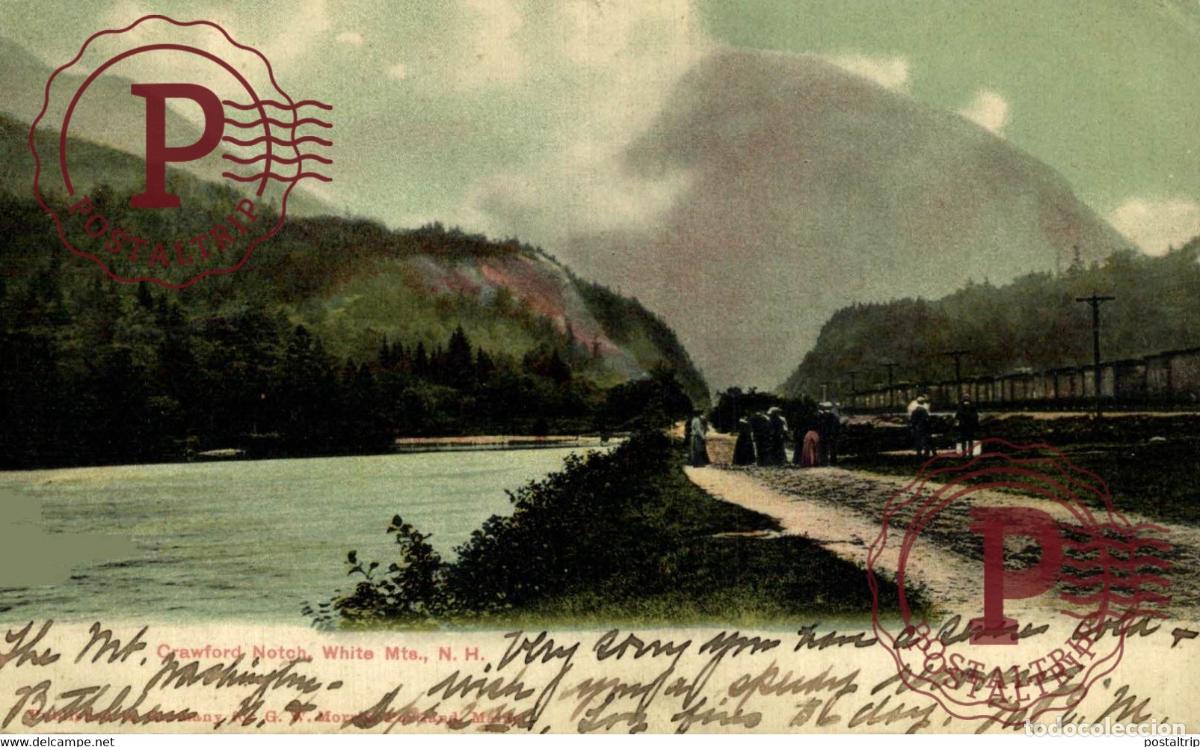 Postales: CRAWFORD NOTCH WHITE MTA NH TREN TRAIN TREIN.