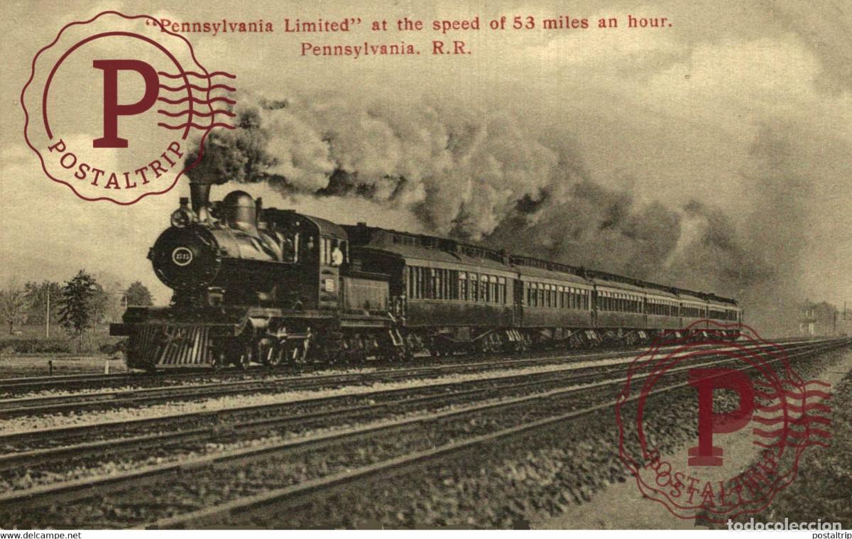 Postcards: PENNSYLVANIA LIMITED RAILWAY USA TREN TRAIN TREIN.