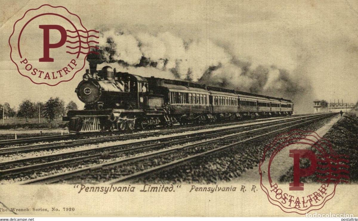 Postcards: PENNSYLVANIA LIMITED RAILWAY USA TREN TRAIN TREIN.