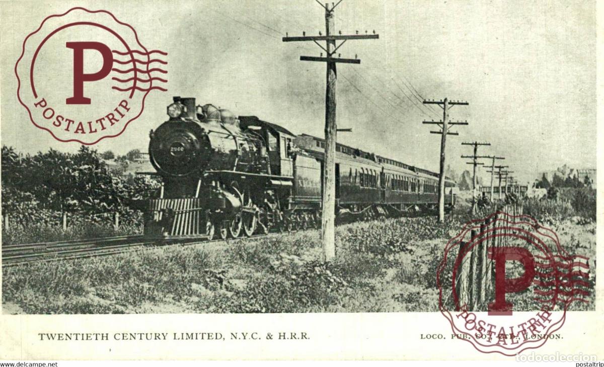 Postcards: TWENTIETH CENTURY LIMITED USA TREN TRAIN TREIN.