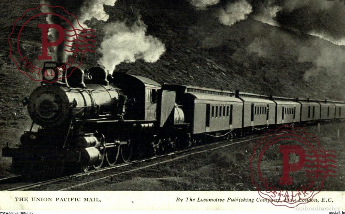 Postcards: THE UNION PACIFIC MAIL USA TREN TRAIN TREIN.