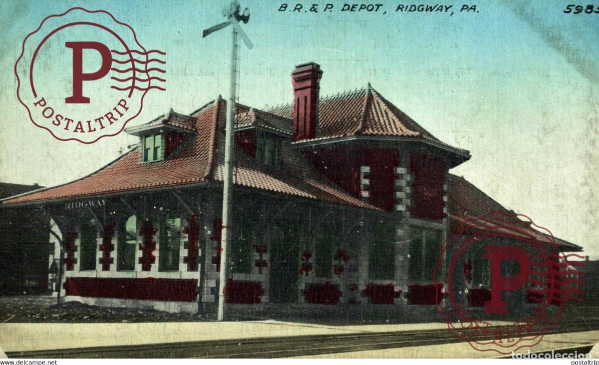 Cartoline: RIDGWAY RAILROAD DEPOT USA TREN TRAIN TREIN.