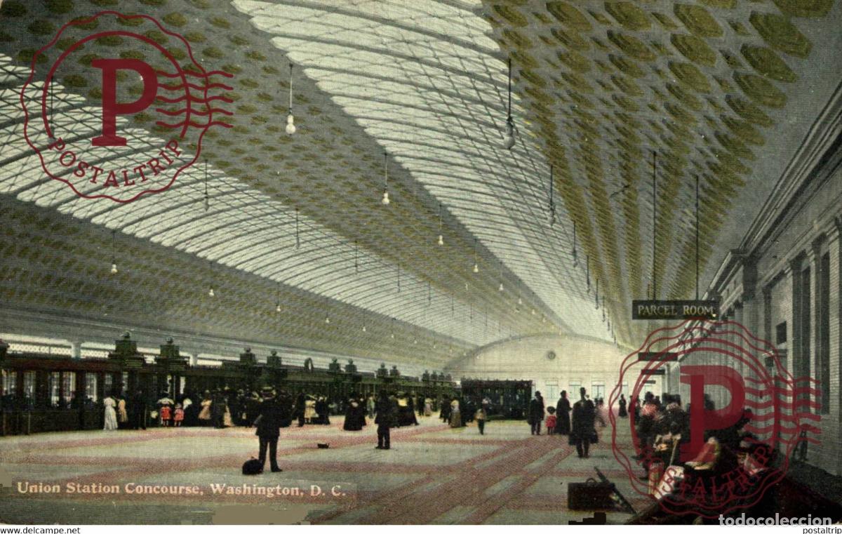 Postales: UNION STATION CONCOURSE WASHINGTON RAILROAD USA TREN TRAIN TREIN.