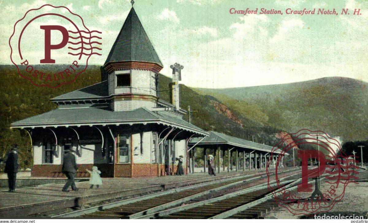 Postales: CRWFORD NOTCH STATION RAILROAD USA TREN TRAIN TREIN.