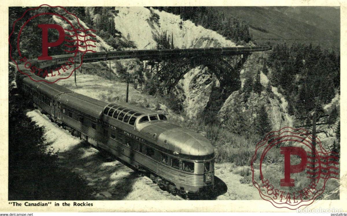 Postales: THE CANADIAN IN THE ROCKIES CANADA TREN TRAIN TREIN.