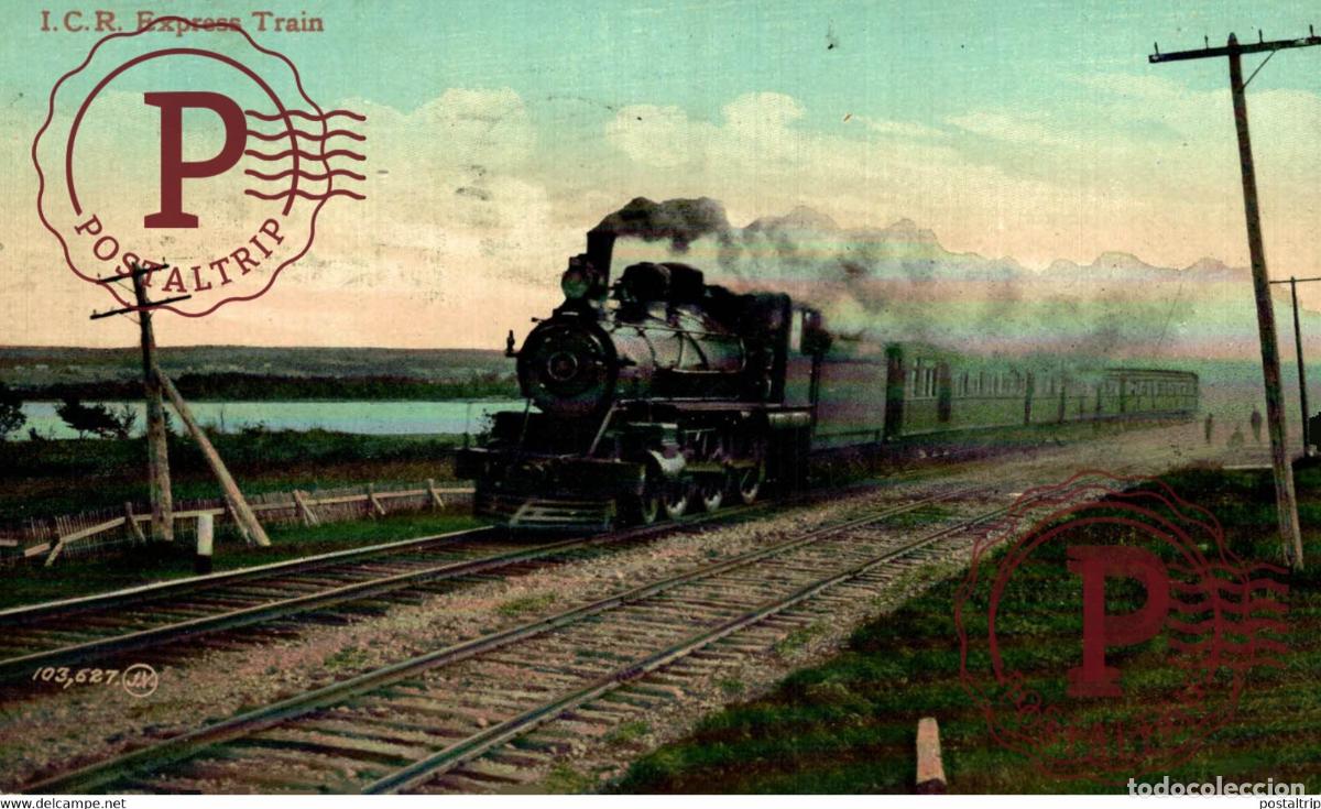 Postcards: I C R EXPRESS TRAIN RAILWAY TREN TRAIN TREIN.